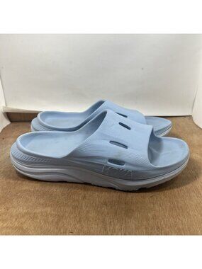 Hoka ORA Recovery 3 Men Size 11 Slides Slip On Comfort Slides Sandals Blue